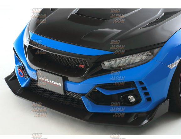 J's Racing Type S Front Sports Garnish Set FRP - Civic Type-R FK8